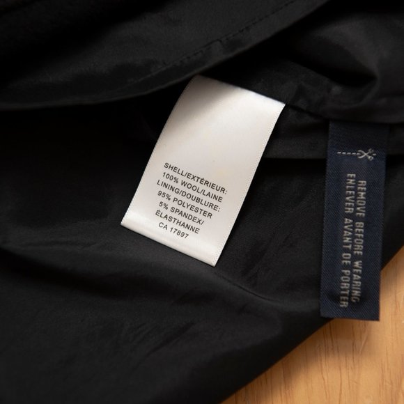 Black wool Banana Republic dress. - Picture 5 of 5